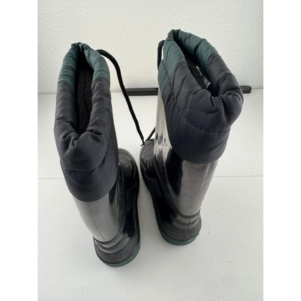 LaCross Kids Black Rubber‎ Insulated Winter Snow Rain Boots Size 8